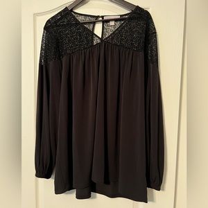 Michael Kors Blouse with Velvet Detail
